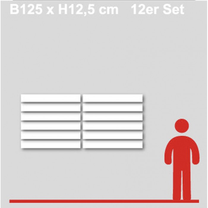 Gewerkeschilder 1.2 Format bis B125 x H12,5 cm